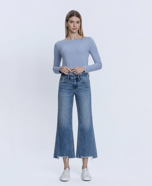 Front product images of Amazing - Mid Rise Crop Vintage Flare Jeans