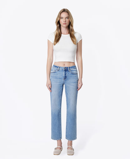 Front product images of Best Part - Mid Rise Crop Straight Jeans