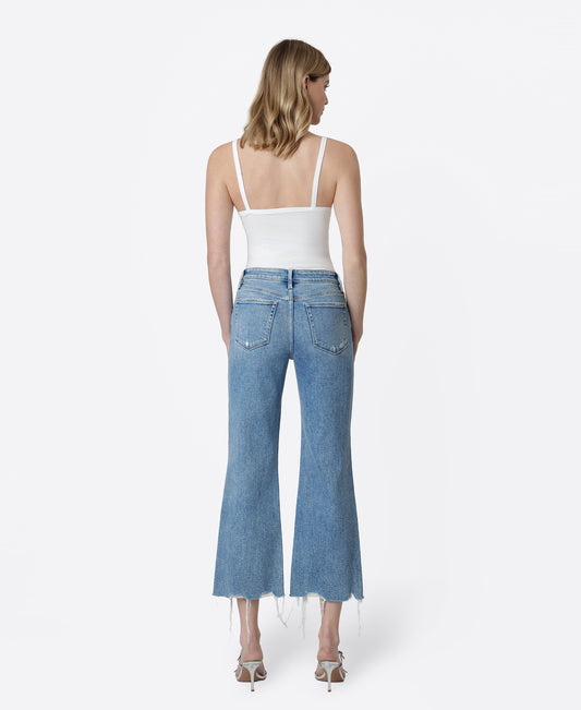 Back product images of Futuristic - Mid Rise Distressed Crop Vintage Flare Jeans