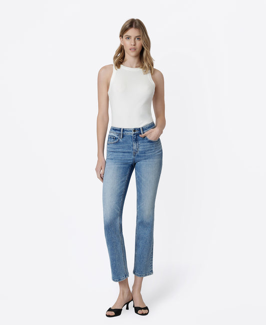 Front product images of Aquila - Mid Rise Ankle Slim Straight Jeans