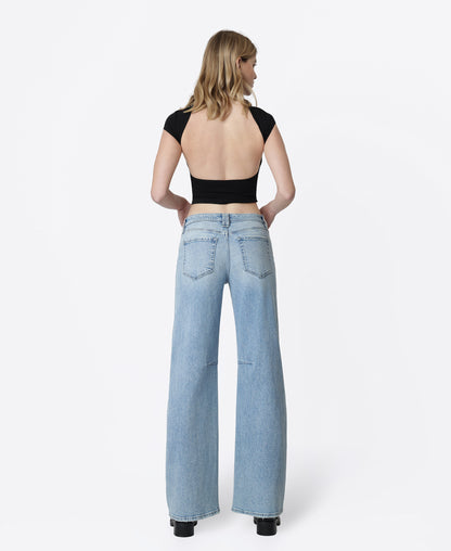 Back product images of Convenient - Low Rise Full Length Wide Barrel Jeans