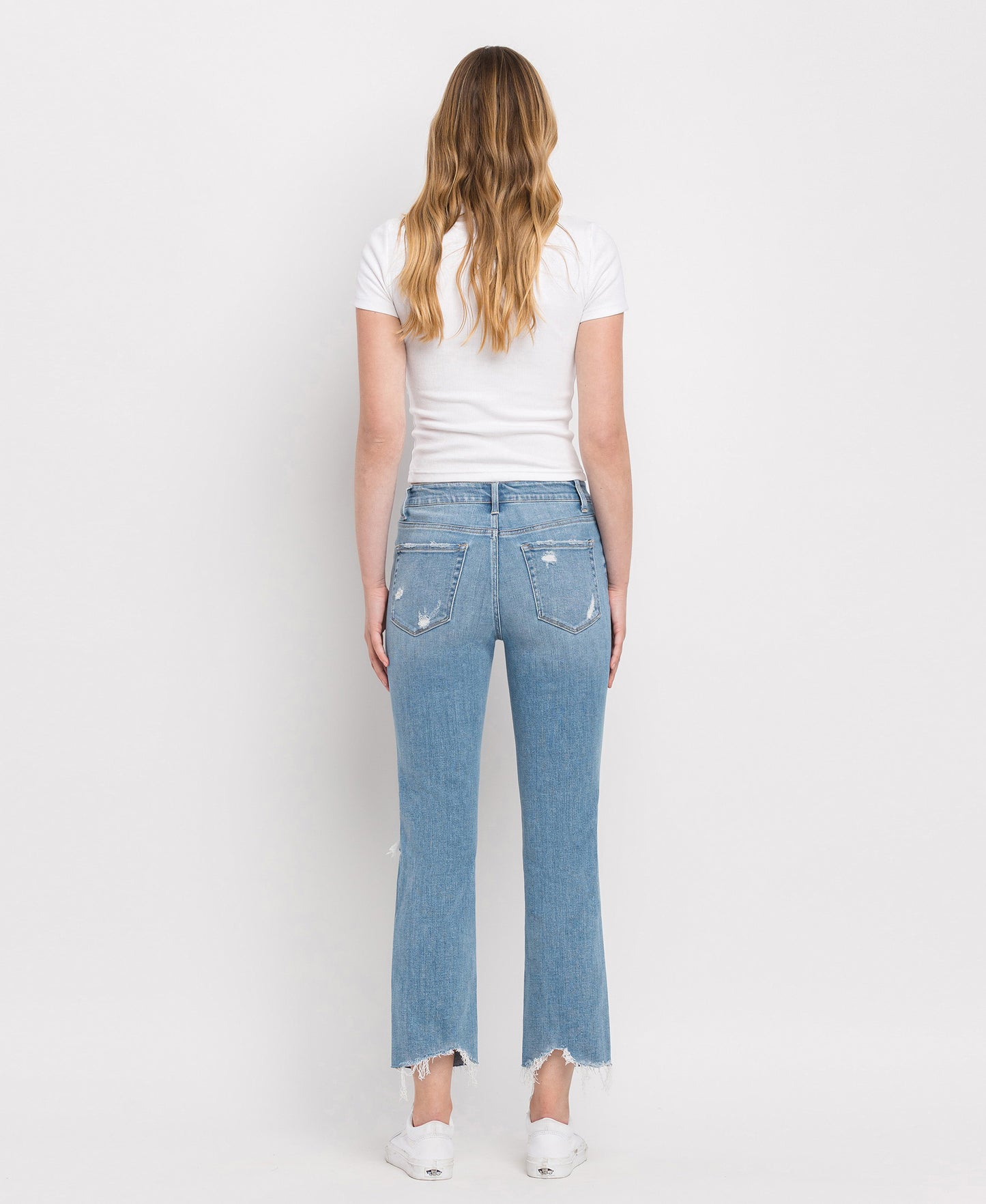 Back product images of Lani - High Rise Clean Cut Hem Straight Jeans